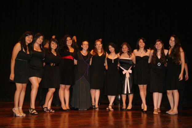 2012'VIII. El Salvador. Concierto de Vocal Cordis en un teatro de la zona - foto 2