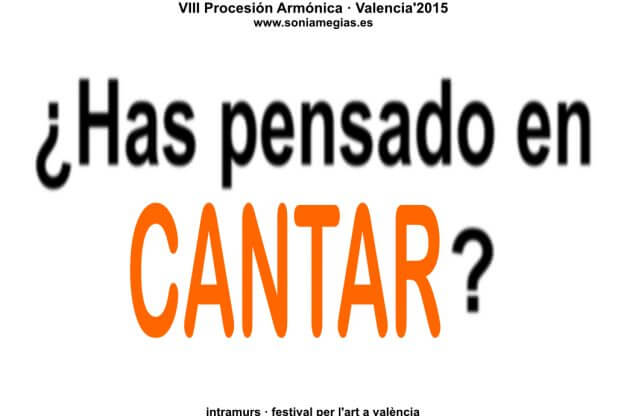 2015'X'31. Valencia. VIII Procesión armónica - pegatina CANTAR