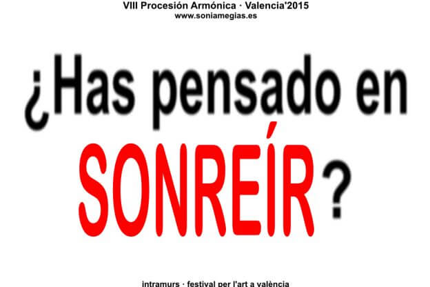 2015'X'31. Valencia. VIII Procesión armónica - pegatina SONREÍR