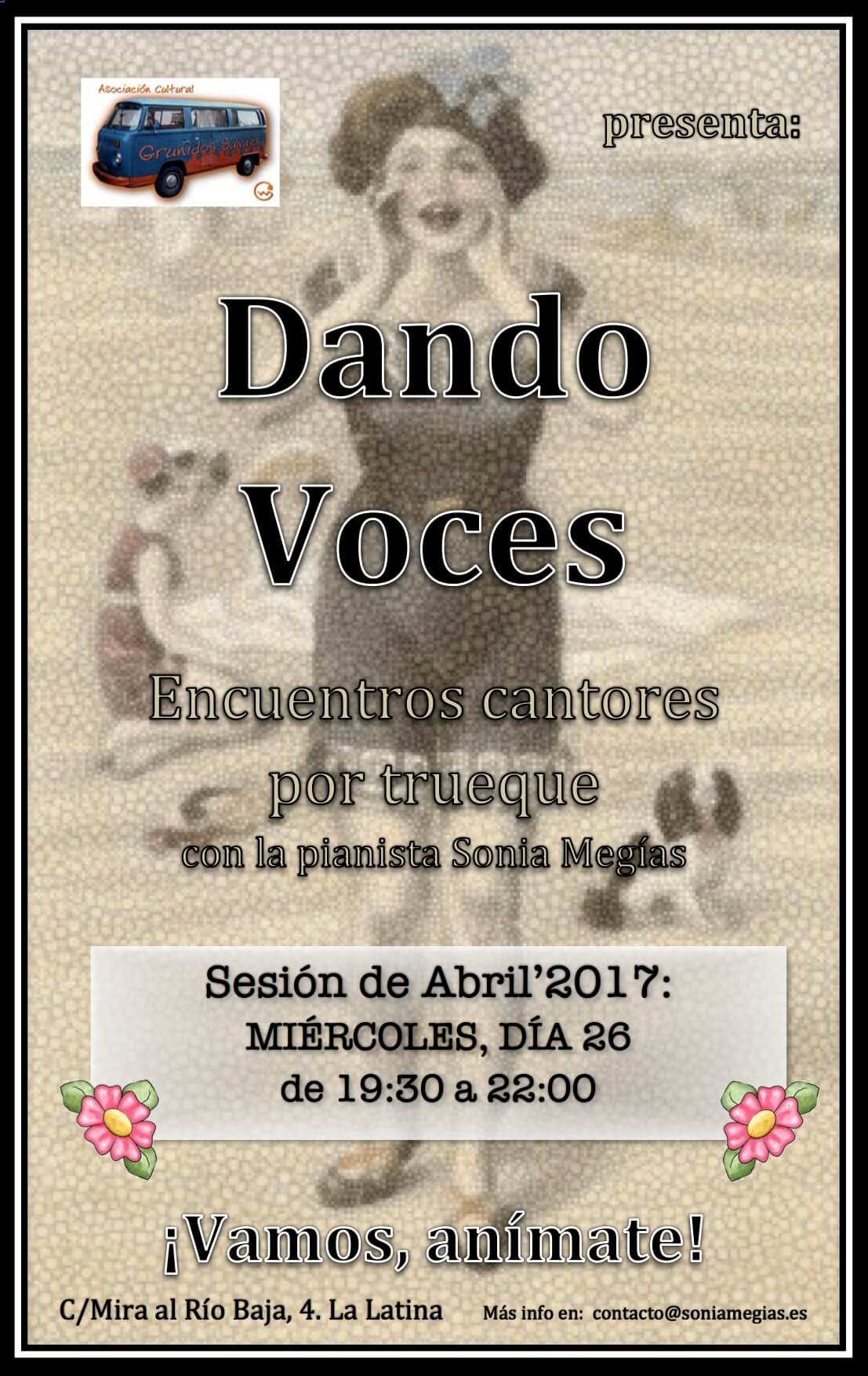 2017'IV. Dando Voces en Abril - cartel