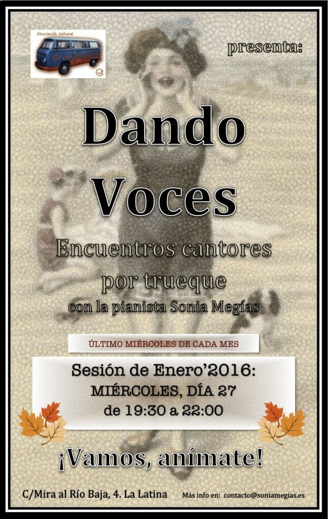 2016'I'27. Dando Voces en enero'2016 - cartel