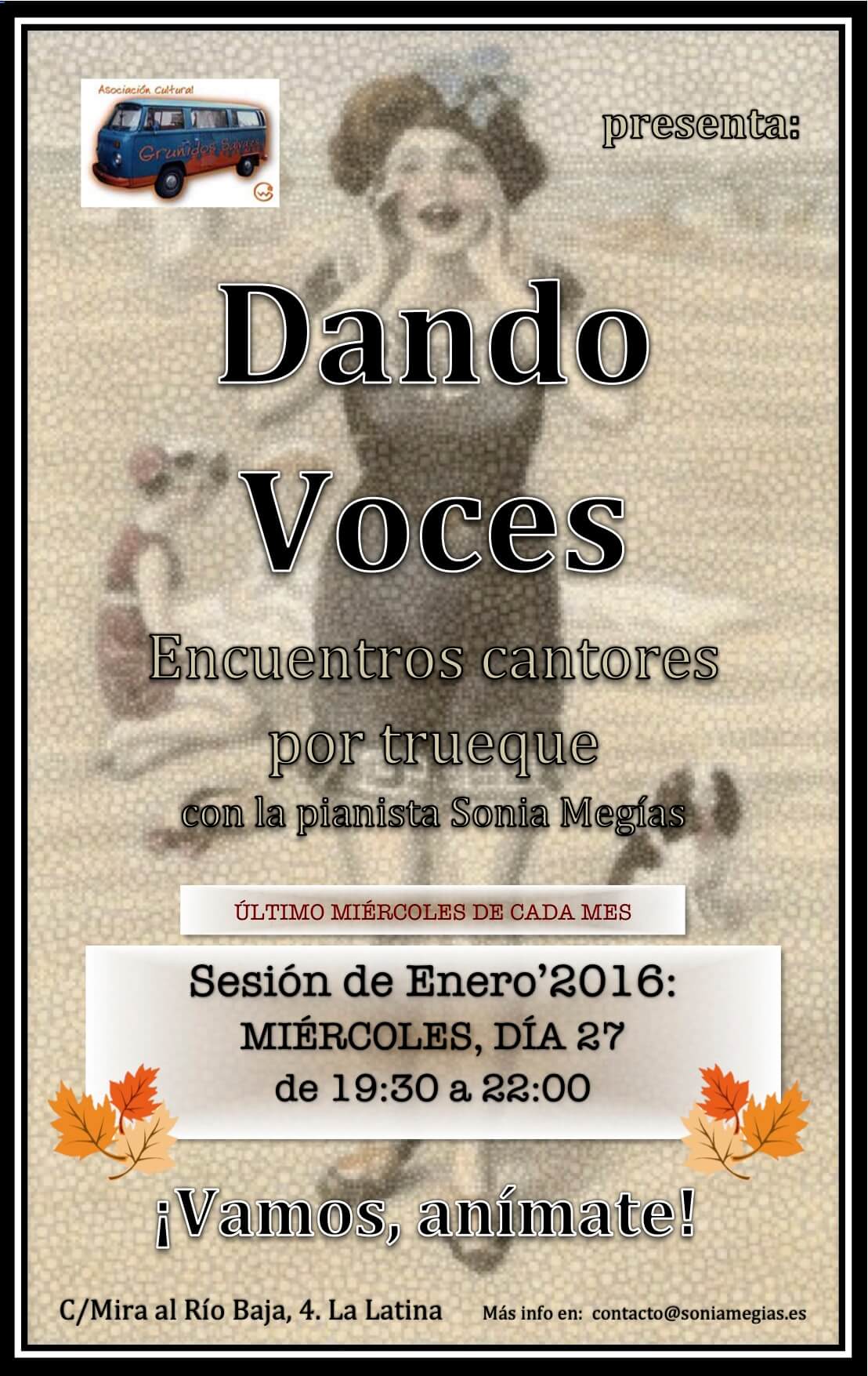 2016'I'27. Dando Voces en enero'2016 - cartel